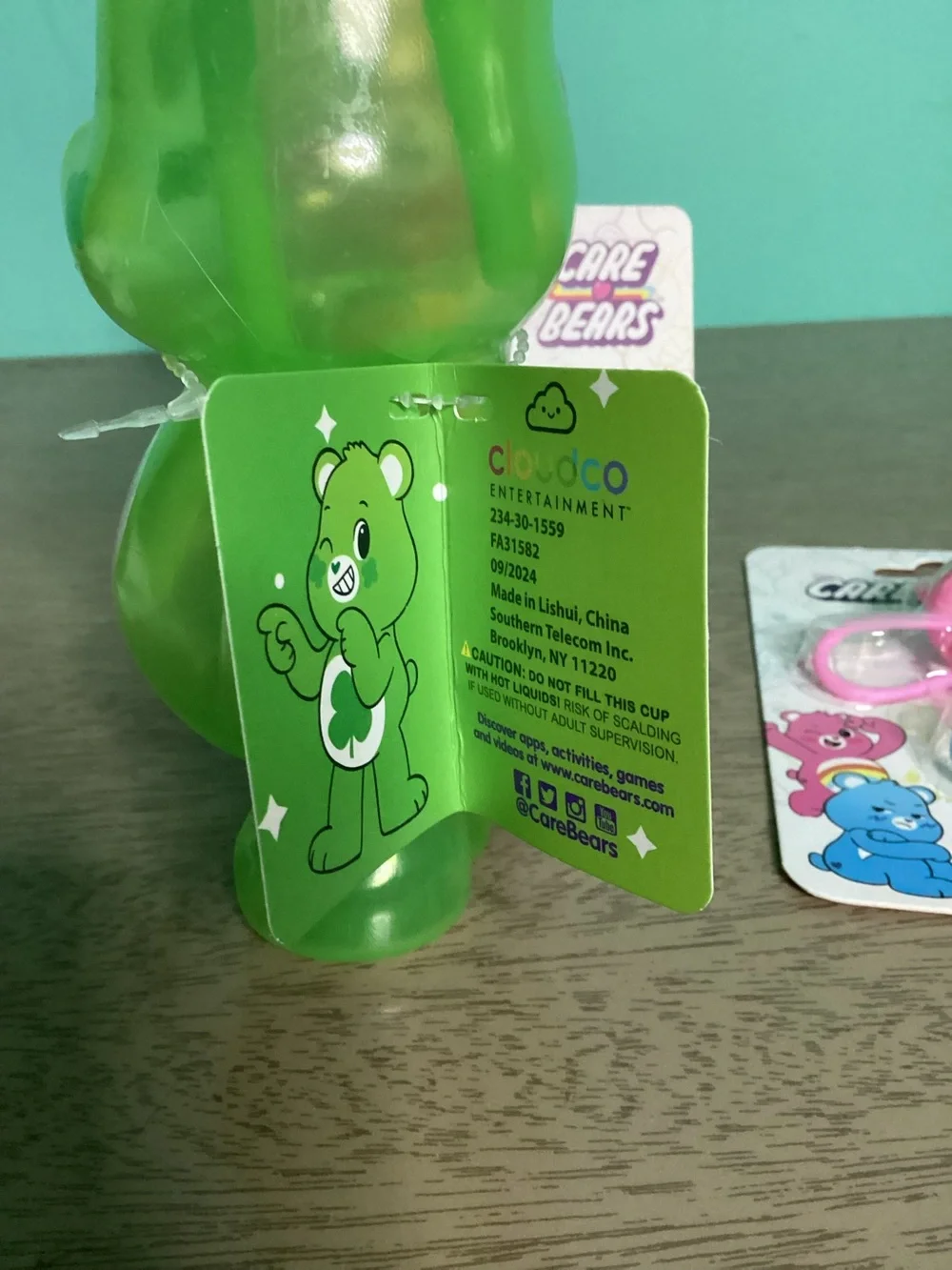 CareBears Plastic Drinkware Set NWT
